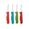 Eat-In Tools 3 in. Plastic & Stainless Steel Paring Knife Set - 4 Piece EA2087681